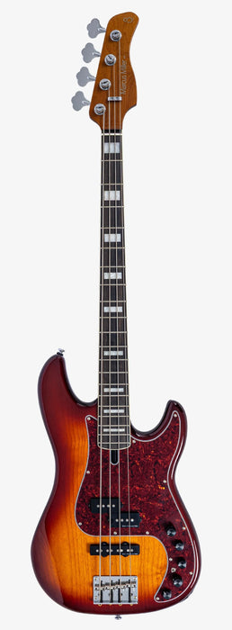 Sire Marcus Miller P7 4-String Fretless Alder New Gen Electric Bass, Tobacco Sunburst