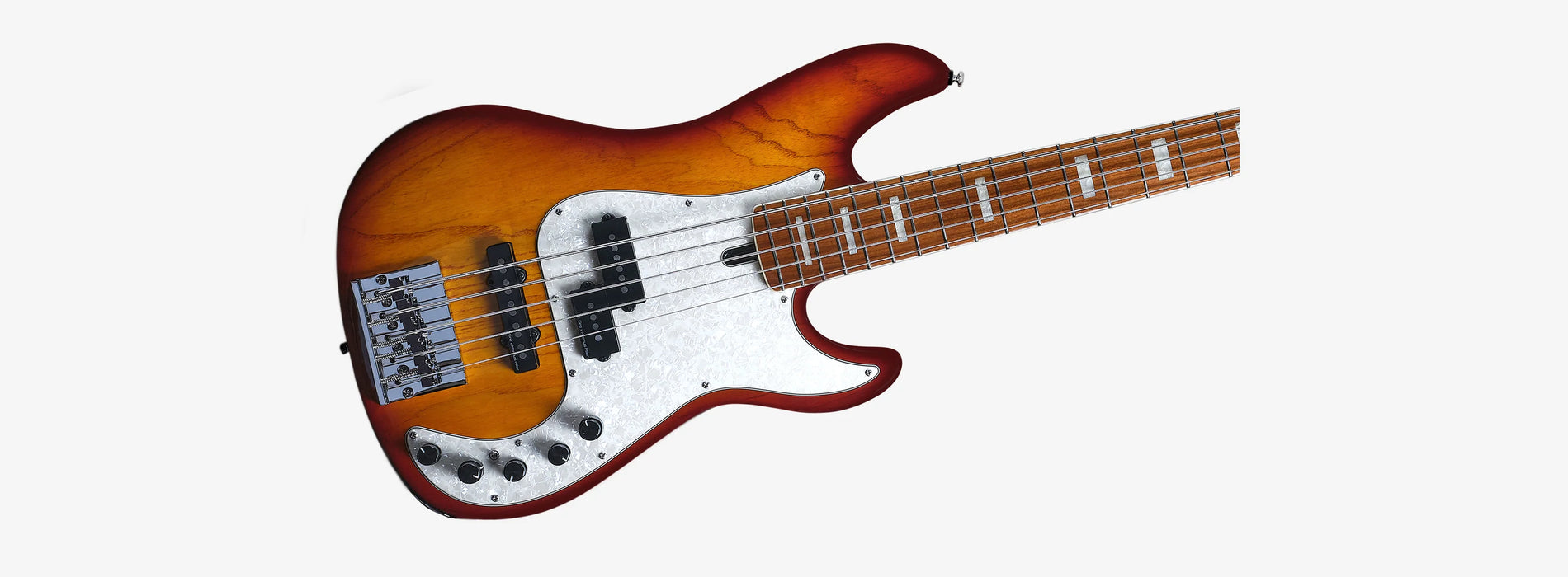 Sire Marcus Miller P8 5-String Fretless, Tobacco Sunburst