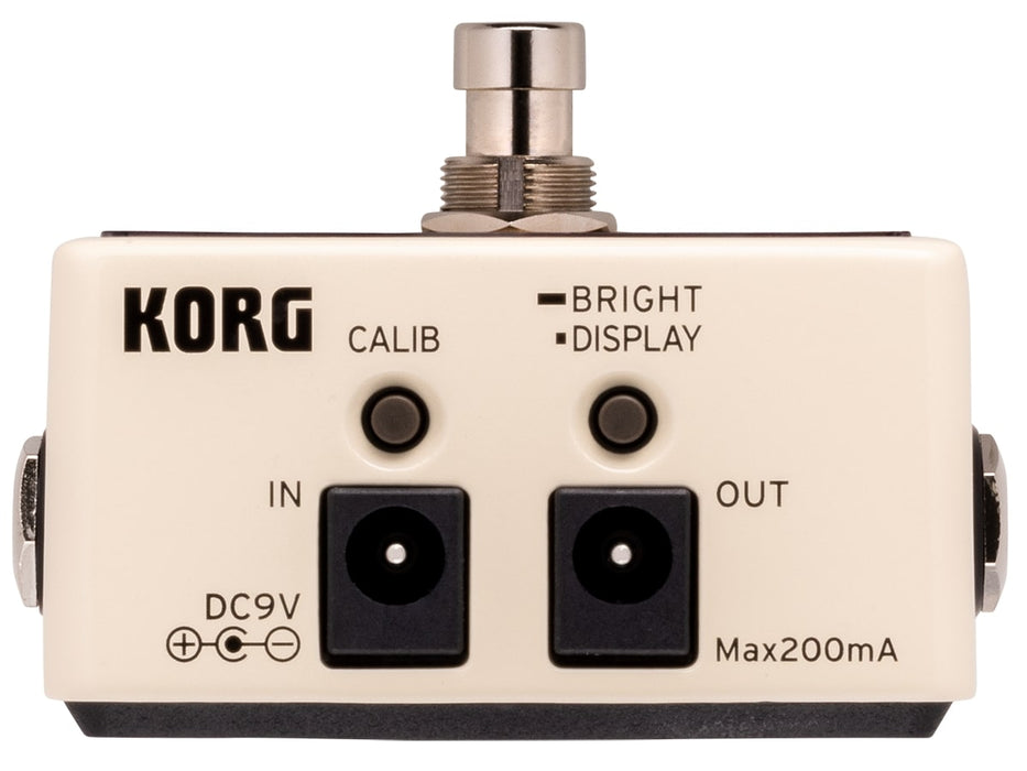 Korg Limited Edition Pitchblack X Chromatic Pedal Tuner, Cream