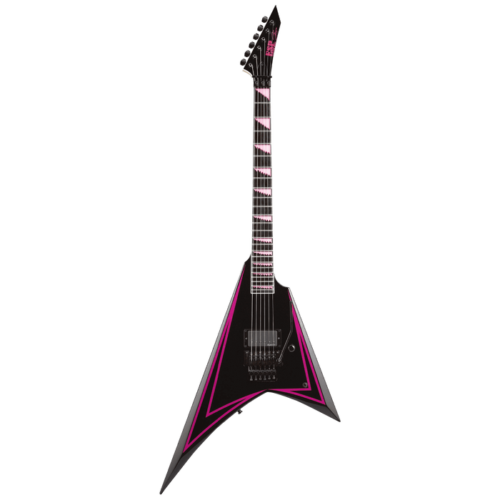 ESP Alexi Laiho Sawtooth Japan Costum, Black with Pink Pinstripe