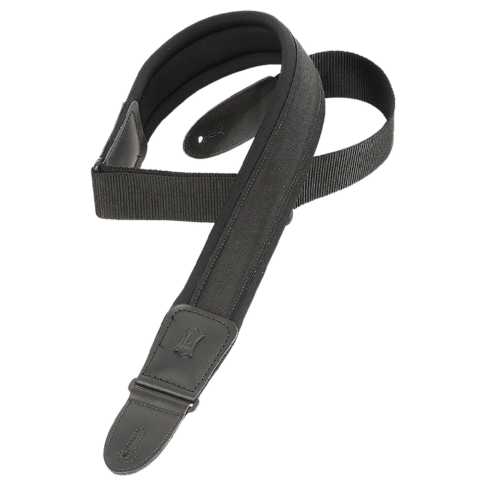 Levy’s neoprene padded guitar strap with leather end