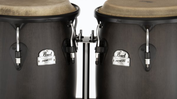 Pearl Primero Series 11.75" & 12.5" Conga Tumba With Stand, Sheer Black