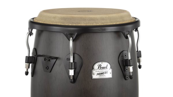 Pearl Primero Series 11.75" & 12.5" Conga Tumba With Stand, Sheer Black