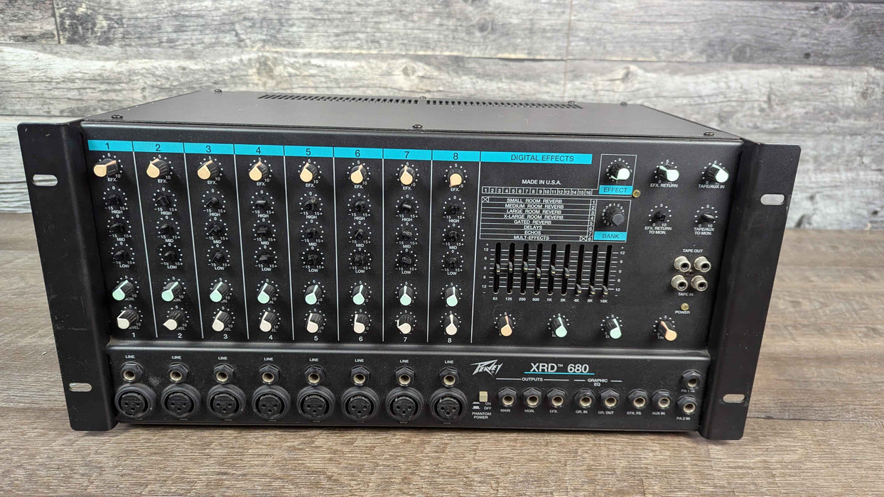 Peavey XRD 680 Powered PA Mixer 8 Channel Head - Used