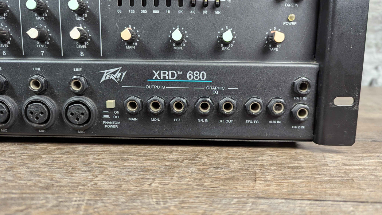 Peavey XRD 680 Powered PA Mixer 8 Channel Head - Used