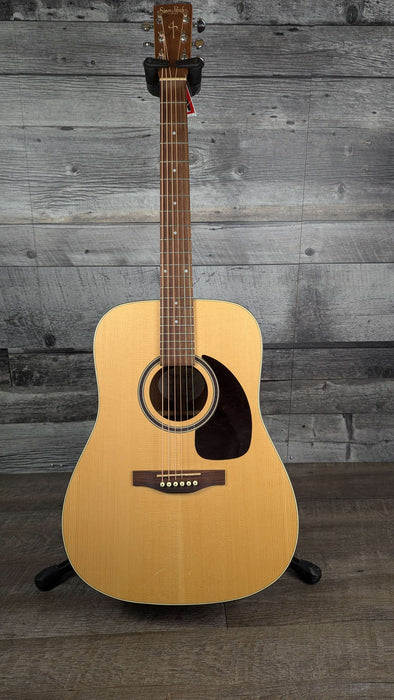 Simon & Patrick Woodland Pro all solid Dreadnought Mahogany with case, USE