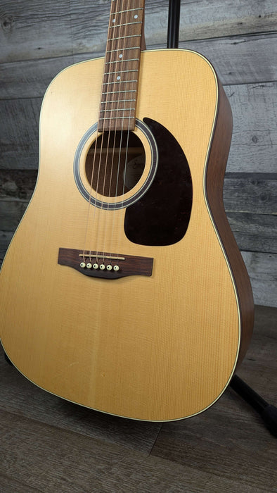 Simon & Patrick Woodland Pro all solid Dreadnought Mahogany with case, USE