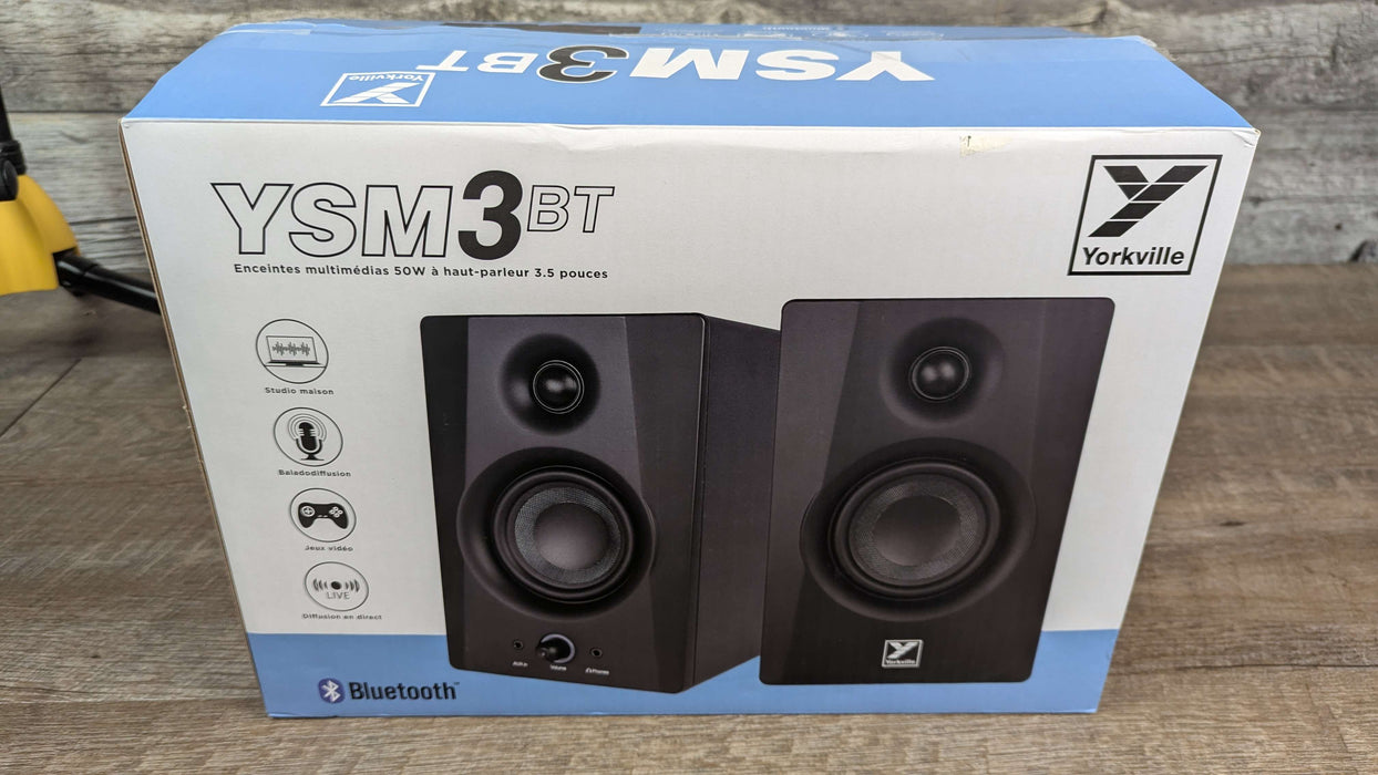 Yorkville Sound YSM3BT 50-Watt 3.5'' Multimedia Reference Monitors w/Bluetooth - Used