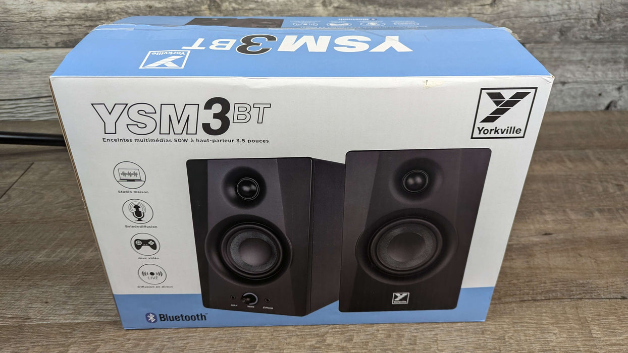 Yorkville Sound YSM3BT 50-Watt 3.5'' Multimedia Reference Monitors w/Bluetooth - Used