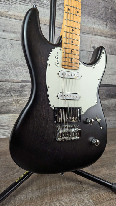 Godin Session Black Burst, Maple Neck, w/Bag - Used