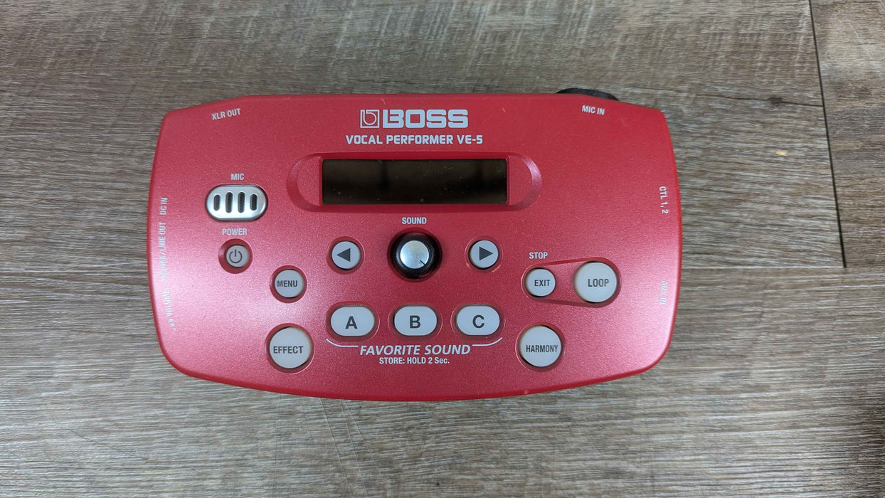 Boss VE-5 Vocal Performer, Red - Used