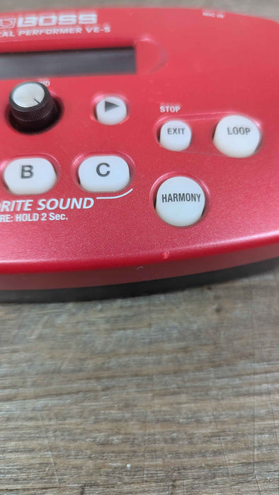 Boss VE-5 Vocal Performer, Red - Used