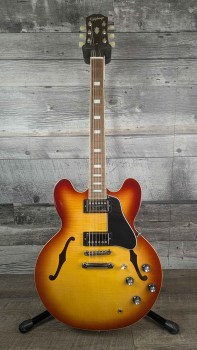 Epiphone Inspired by Gibson ES-335 Figured Top Raspberry Teaburst - Used