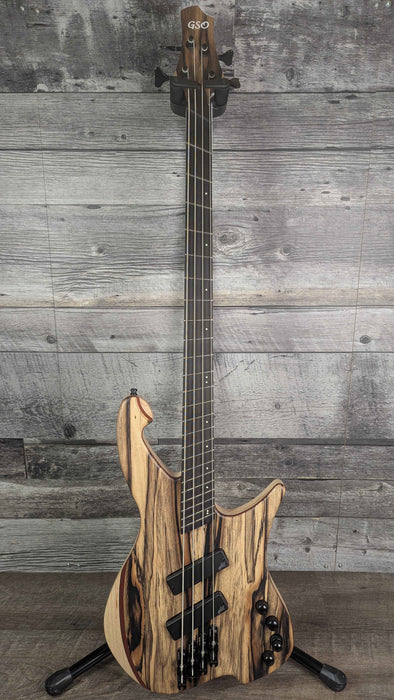 GSO Reckoning 4 String Bass Pale Moon Ebony