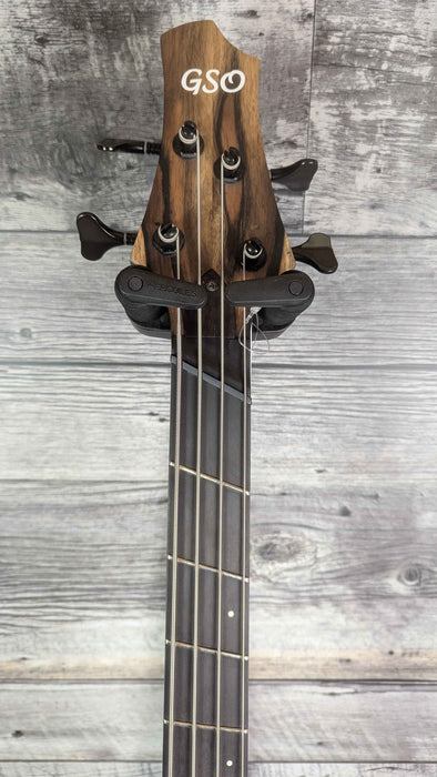 GSO Reckoning 4 String Bass Pale Moon Ebony