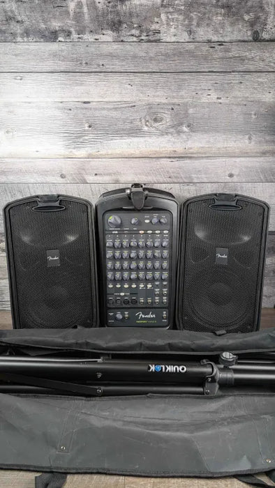 Fender Passport Venue Portable Powered PA System w/Quicklok Stand (pair) Used