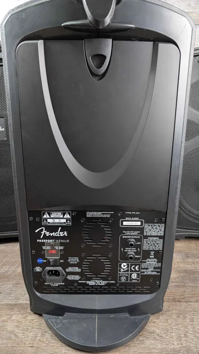 Fender Passport Venue Portable Powered PA System w/Quicklok Stand (pair) Used