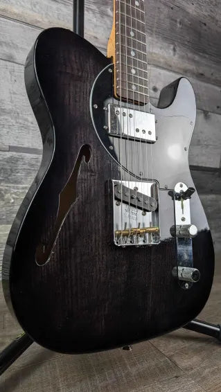 Fender Custom Shop Postmodern Telecaster DLX Closet Classic, Ebony Transparent