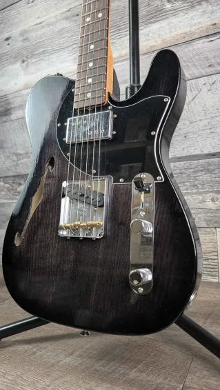 Fender Custom Shop Postmodern Telecaster DLX Closet Classic, Ebony Transparent