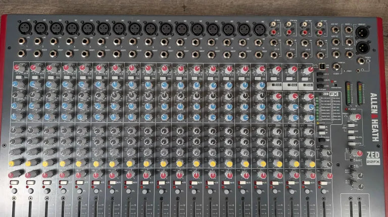 Allen and Heath ZED-22FX 22-Channel Mixer with Effects - Used