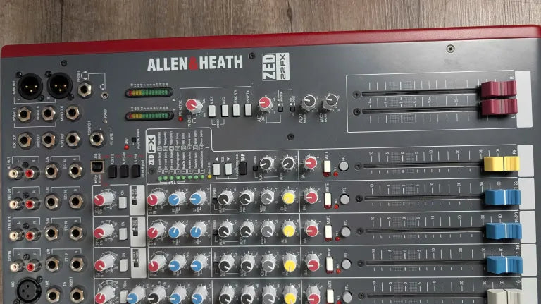 Allen and Heath ZED-22FX 22-Channel Mixer with Effects - Used