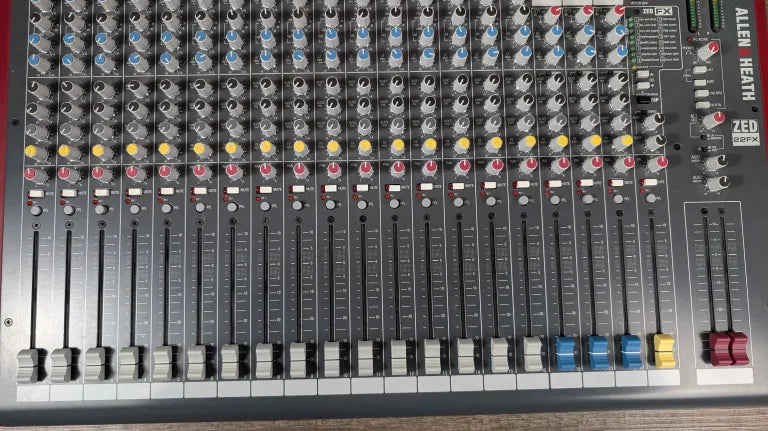 Allen and Heath ZED-22FX 22-Channel Mixer with Effects - Used