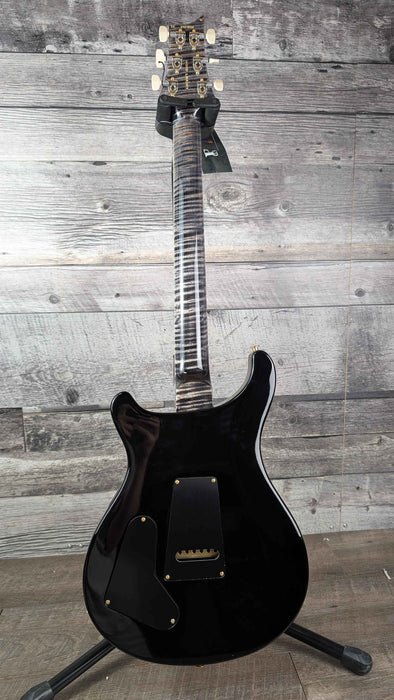 PRS Wood Library McCarty Tremolo w/ 408 Switching Charcoal, Blk Back (Nat Binding) - Stained Neck
