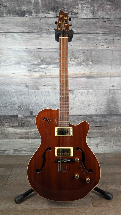 Godin Montreal Mahogany 2 Voice Acoustic Electric Semi-Hollow Guitar w/Bag 2006 - Used