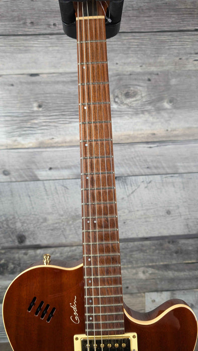 Godin Montreal Mahogany 2 Voice Acoustic Electric Semi-Hollow Guitar w/Bag 2006 - Used