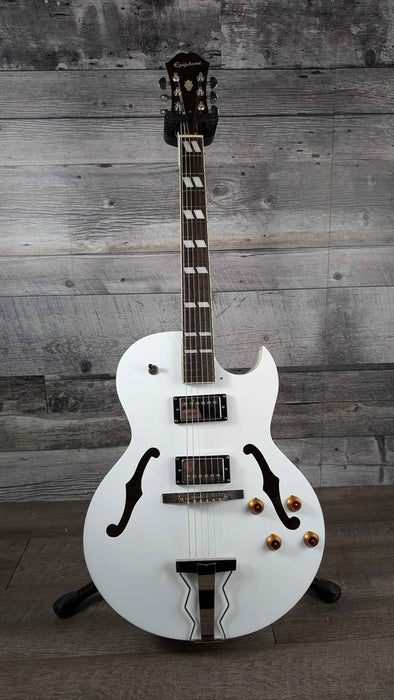 Epiphone ES-175 6-String Hollowbody Guitar w/Hardshell Case, White - Used