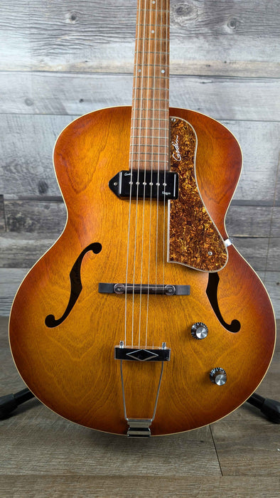 Godin 5th Avenue Kinpin P90, Cognac Burst - Used