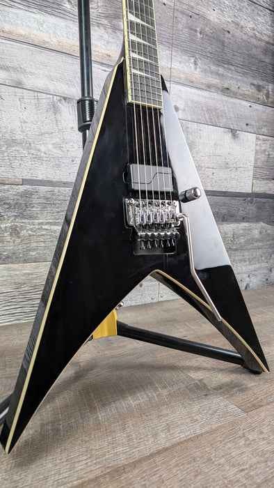 Jackson Pro Plus Limited Edition Pure Metal, King V KV1A, Ebony Fingerboard, Gloss Black - Demo