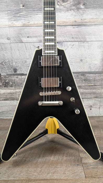 Epiphone Prophecy Flying V avec housse, noir de jais vieilli