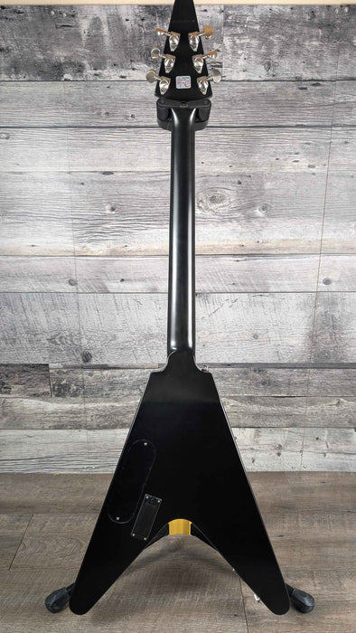 Epiphone Prophecy Flying V avec housse, noir de jais vieilli