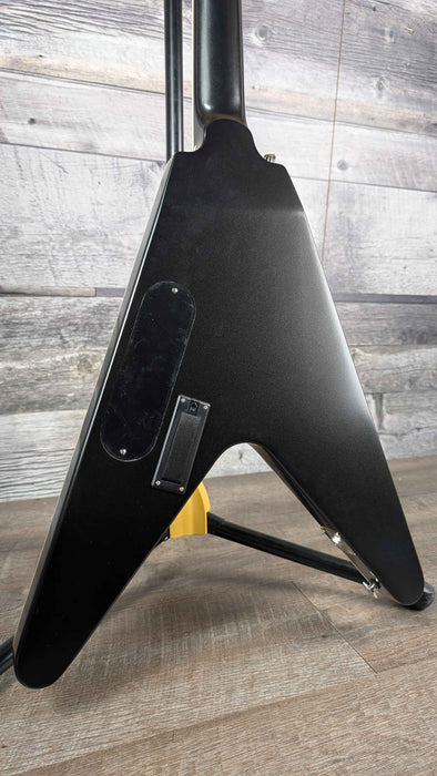 Epiphone Prophecy Flying V avec housse, noir de jais vieilli