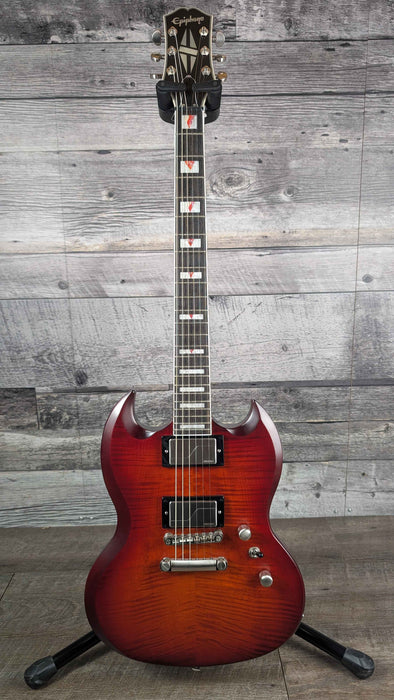 Epiphone Prophecy SG w/gigbag,  Aged Bengal Tiger Burst - Demo