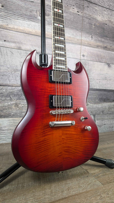Epiphone Prophecy SG w/gigbag,  Aged Bengal Tiger Burst - Demo