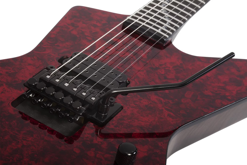 Schecter Patrick Kennison E-1 FR Apocrypha Electric Guitar, Red Reign