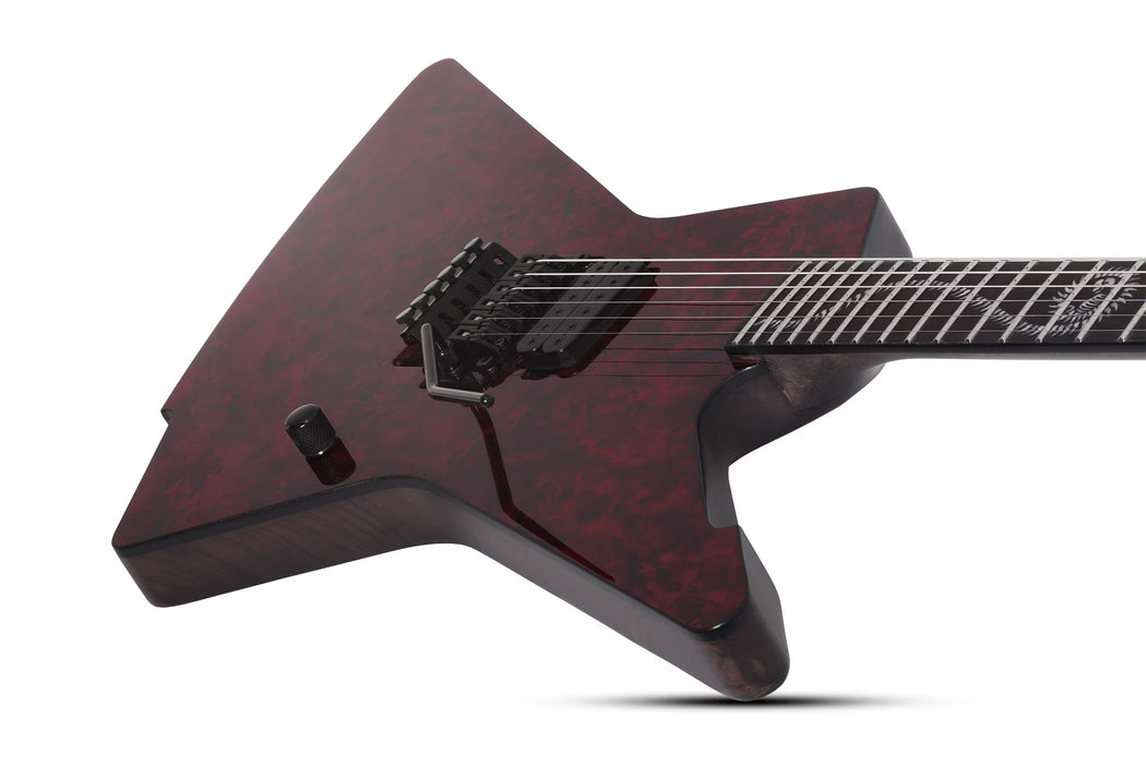 Schecter Patrick Kennison E-1 FR Apocrypha Electric Guitar, Red Reign
