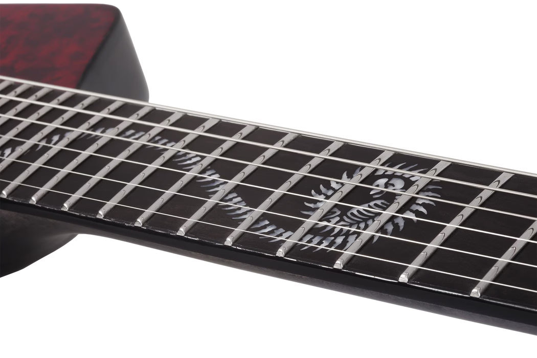 Schecter Patrick Kennison E-1 FR Apocrypha Electric Guitar, Red Reign