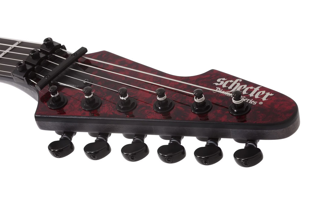 Schecter Patrick Kennison E-1 FR Apocrypha Electric Guitar, Red Reign