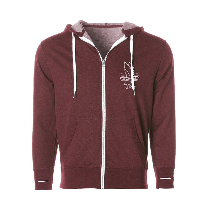 PRS Private Stock, Full-Zip Hoodie Red X-Large