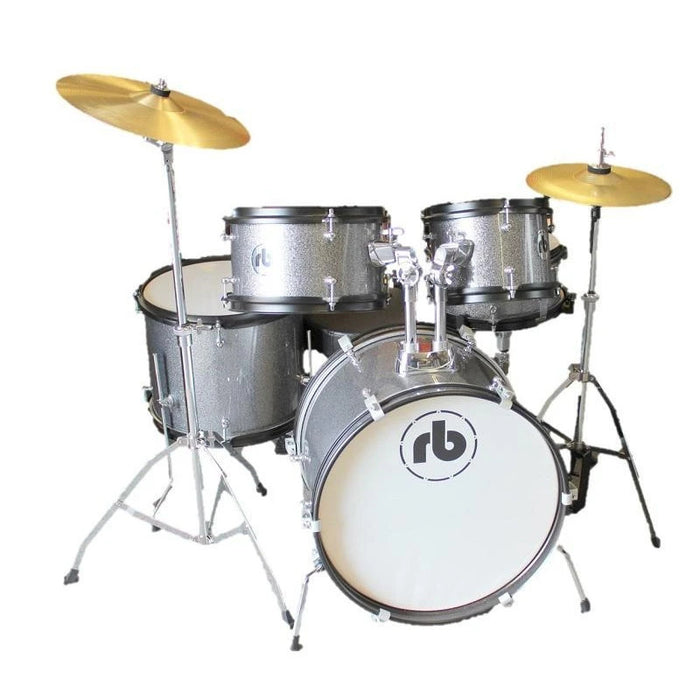 RB 5-Piece Junior Drum Set - Sparkle Grey