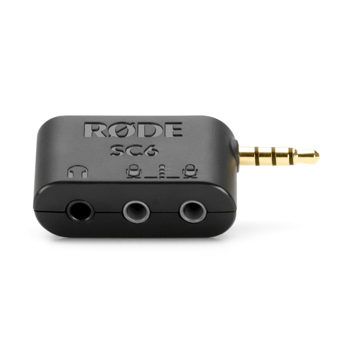 Rode Dual TRRS input and headphone output for smartphones