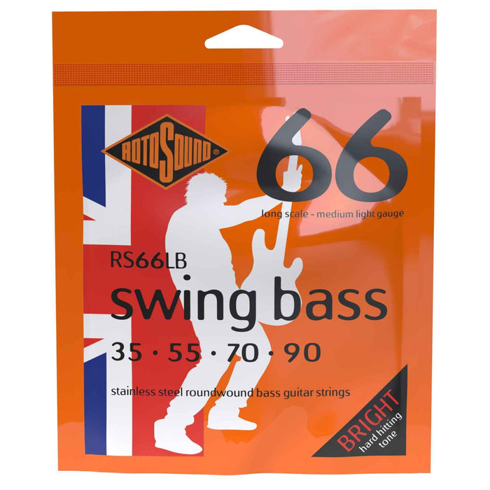 Rotosound RS66LB Swing Bass 66 Stainless Steel Bass Strings 35-90
