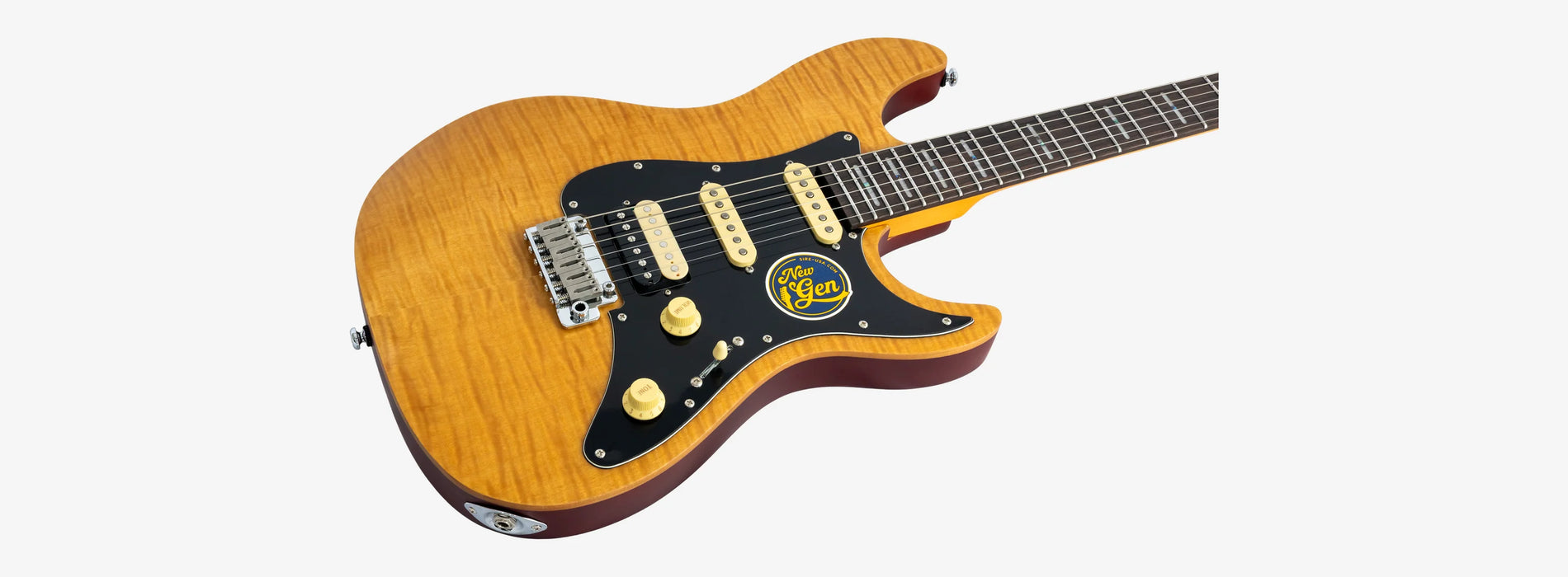 Sire Larry Carlton S7 FM New Gen Electric Guitar, Natural Satin