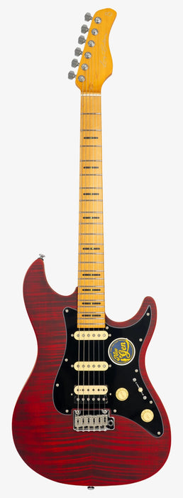 Sire Larry Carlton S7 FM New Gen Electric Guitar, See Through Red