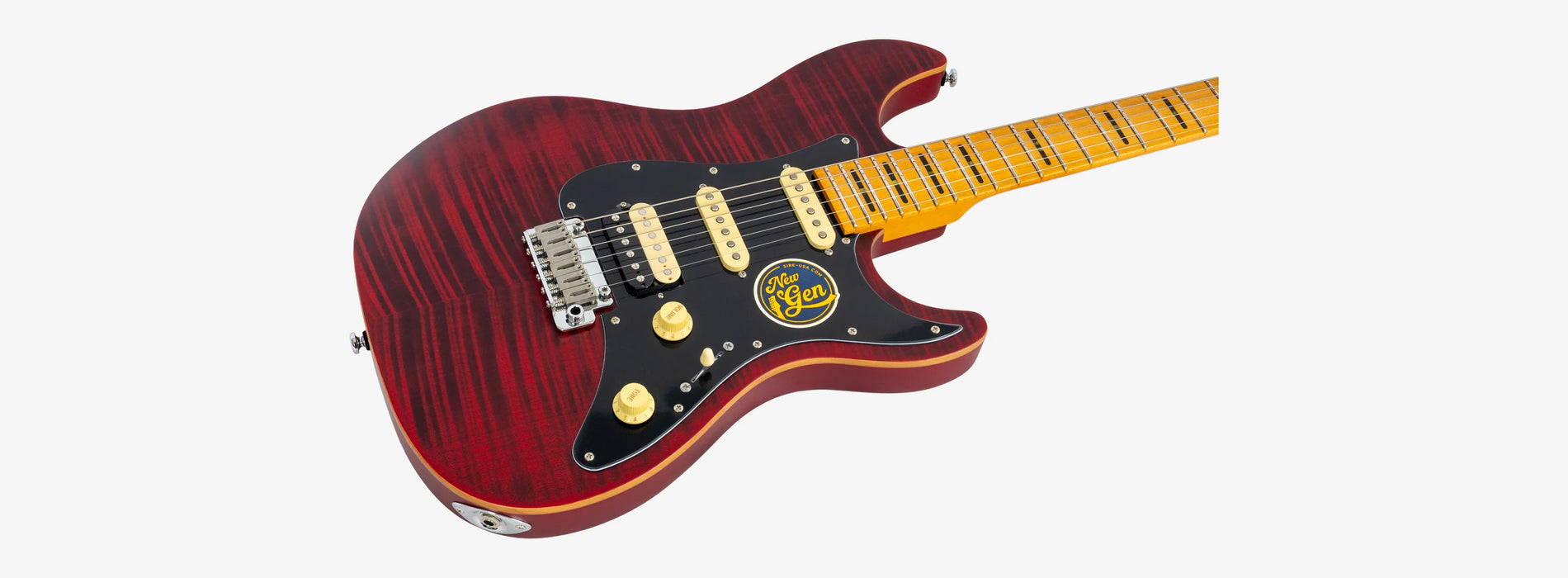 Sire Larry Carlton S7 FM New Gen Electric Guitar, See Through Red