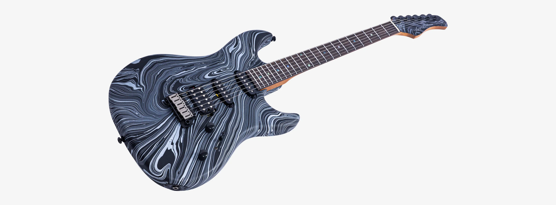 Sire Larry Calrton S7W Electric Guitar, Black Swirl