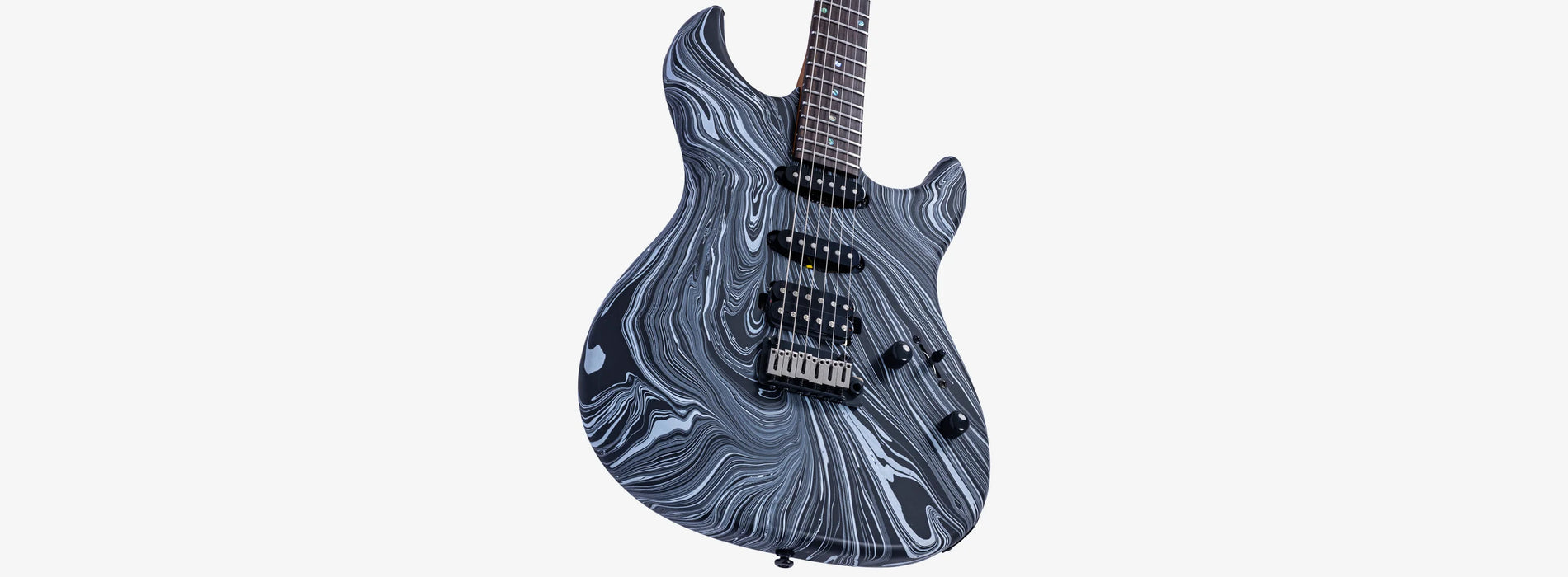 Sire Larry Calrton S7W Electric Guitar, Black Swirl